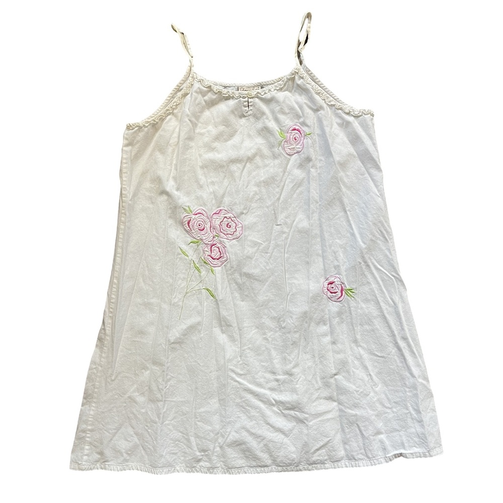 Claire’s Rose Cottage-core Floral Sleep Dress 100% Cotton Women’s Size L
